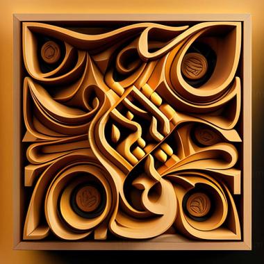 3D model abstract painting (STL)